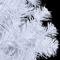 Vidaxl Umelý vianočný stromček s oceľovým podstavcom, 910 vetvičiek, 210 cm