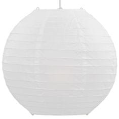 Vidaxl Závesná lampa, biela Ø30 cm E27