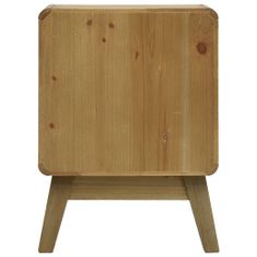 Vidaxl Nočný stolík hnedý 37x30x51 cm drevený