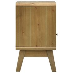 Vidaxl Nočný stolík hnedý 37x30x51 cm drevený