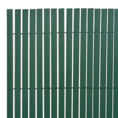 Vidaxl Obojstranný záhradný plot 170x500 cm, zelený
