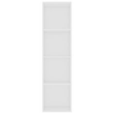 Vidaxl Knižnica, biela 40x30x151,5 cm, drevotrieska