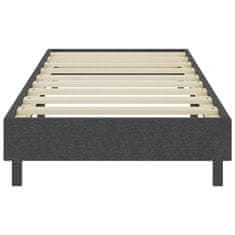 Vidaxl Posteľ boxspring tmavošedá látková 100x200 cm