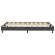 Vidaxl Posteľ boxspring tmavošedá látková 180x200 cm