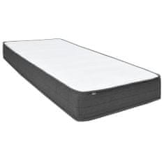 Vidaxl Posteľ boxspring tmavošedá látková 180x200 cm