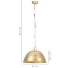 Petromila vidaXL Industriálna vintage závesná lampa 25 W, mosadzná 41 cm E27