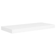 Vidaxl Plávajúce nástenné police 4 ks, biele 60x23,5x3,8 cm, MDF