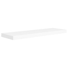 Vidaxl Plávajúce nástenné police 2 ks, biele 80x23,5x3,8 cm, MDF