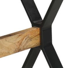 Vidaxl Jedálenský stôl 120x60x76 cm, surové mangové drevo