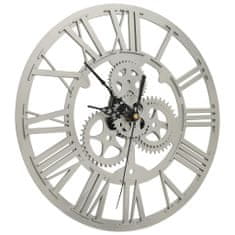 Vidaxl 325169 Wall Clock Silver 30 cm Acrylic