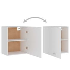 Vidaxl Závesná skrinka, biela 50x31x60 cm, kompozitné drevo