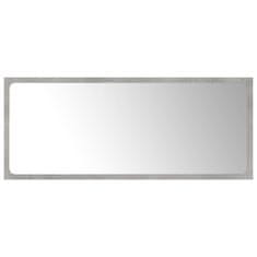 Vidaxl Kúpeľňové zrkadlo betónovo-sivé 90x1,5x37 cm drevotrieska