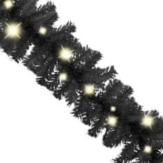 shumee Vianočná girlanda s LED svetielkami 5 m čierna