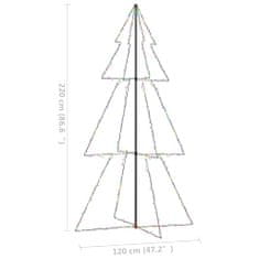 Vidaxl Vianočný stromček kužeľ 300 LED interiér a exteriér 120x220 cm