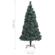 Vidaxl Umelý vianočný stromček s podstavcom zelený 150 cm PET