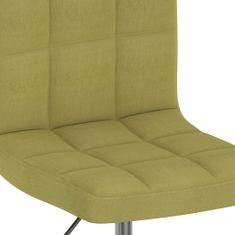 Vidaxl Otočná kancelárska stolička zelená látková