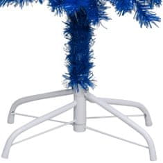 Vidaxl Umelý vianočný stromček s podstavcom modrý 240 cm PVC