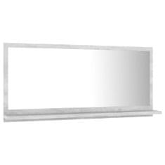 Vidaxl Kúpeľňové zrkadlo, betónovo sivé 80x10,5x37 cm, drevotrieska