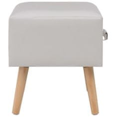 Petromila vidaXL Nočný stolík z umelej kože biely 40x35x40 cm