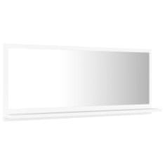 Vidaxl Kúpeľňové zrkadlo, biele 90x10,5x37 cm, drevotrieska