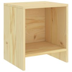 Vidaxl Nočný stolík bledé drevo 35x30x40 cm borovicový masív