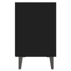 Petromila vidaXL Nočné stolíky s kovovými nohami 2 ks, čierne 40x30x50 cm
