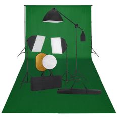 Vidaxl Fotografické vybavenie so softboxami, pozadím a reflektorom