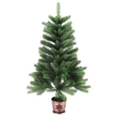 Vidaxl Umelý vianočný stromček s realistickým ihličím zelený 65 cm