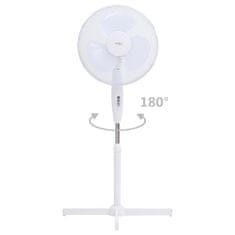 Vidaxl Stojanový ventilátor Φ40 cm 120 cm biely