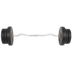 Vidaxl Súprava závaží a tyčí barbell a dumbbell, 60 kg