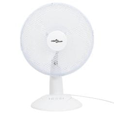 Vidaxl Stolný ventilátor 3 rýchlosti 30 cm 40 W biely