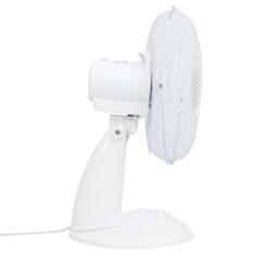 Vidaxl Stolný ventilátor 3 rýchlosti 30 cm 40 W biely