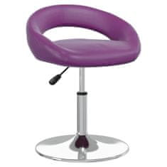 Vidaxl Barová stolička fialová umelá koža