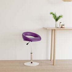 Vidaxl Barová stolička fialová umelá koža