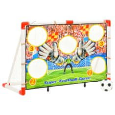 Vidaxl Sada detských futbalových bránok so stenou 120x51x77,5 cm