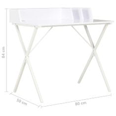 Vidaxl Stôl biely 80x50x84 cm