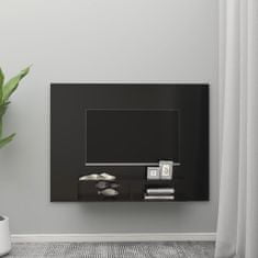 Vidaxl Nástenná TV skrinka čierna 135x23,5x90 cm drevotrieska