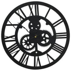 Vidaxl Nástenné hodiny, čierne, 30 cm, akryl