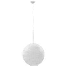 Vidaxl Závesná lampa, biela Ø45 cm E27