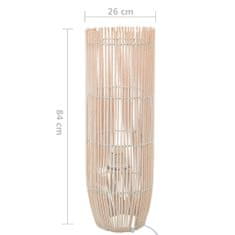 Vidaxl Stojanová lampa vŕba biela 84 cm E27