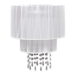 Vidaxl 240681 Pendant Ceiling Lamp Chandelier Crystal White - Untranslated