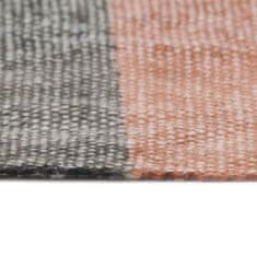 Vidaxl Ručne tkaný koberec Kilim, bavlna 200x290 cm, potlač, farebný