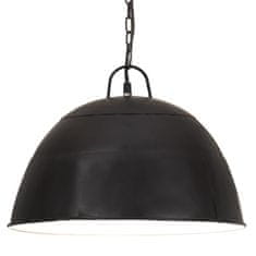 Petromila vidaXL Industriálna vintage závesná lampa 25W, čierna,okrúhla 41cm E27