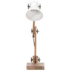 Petromila vidaXL Industriálna stolová lampa biela okrúhla 58x18x90 cm E27