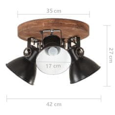 Petromila vidaXL Industriálna stropná lampa 25 W, čierna 42x27 cm E27