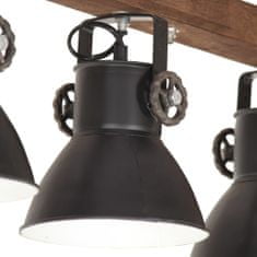 Petromila vidaXL Industriálna stropová lampa čierna mangovník E27