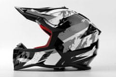 MAXX MX 633 cross helma čierno/bielo/strieborná S