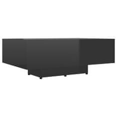 Vidaxl Konferenčný stolík, lesklý čierny 85x55x31 cm, drevotrieska