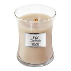 Woodwick Sviečka oválna váza , Biely med, 275 g