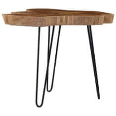 Vidaxl Konferenčný stolík (60-70)x45 cm teakové drevo